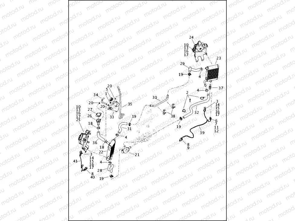 RADIATOR, COOLANT HOSES & BOTTLE