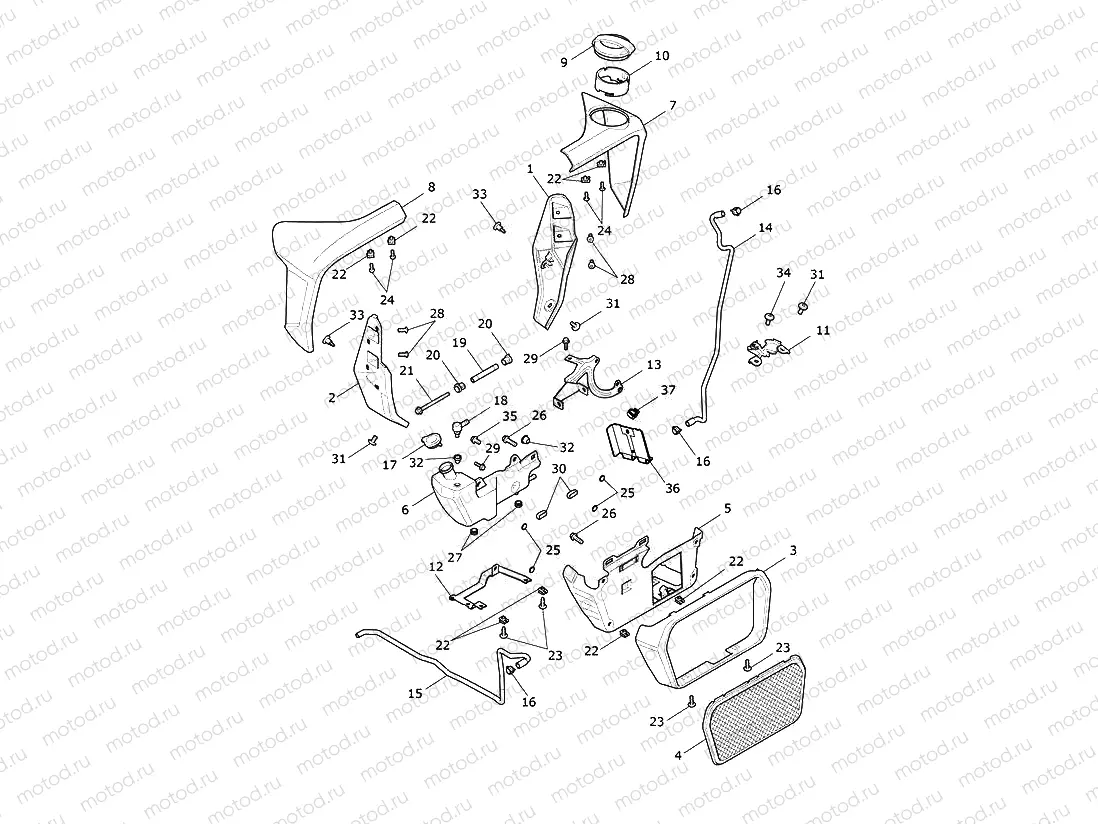 Radiator Cowls & Expansion Tank