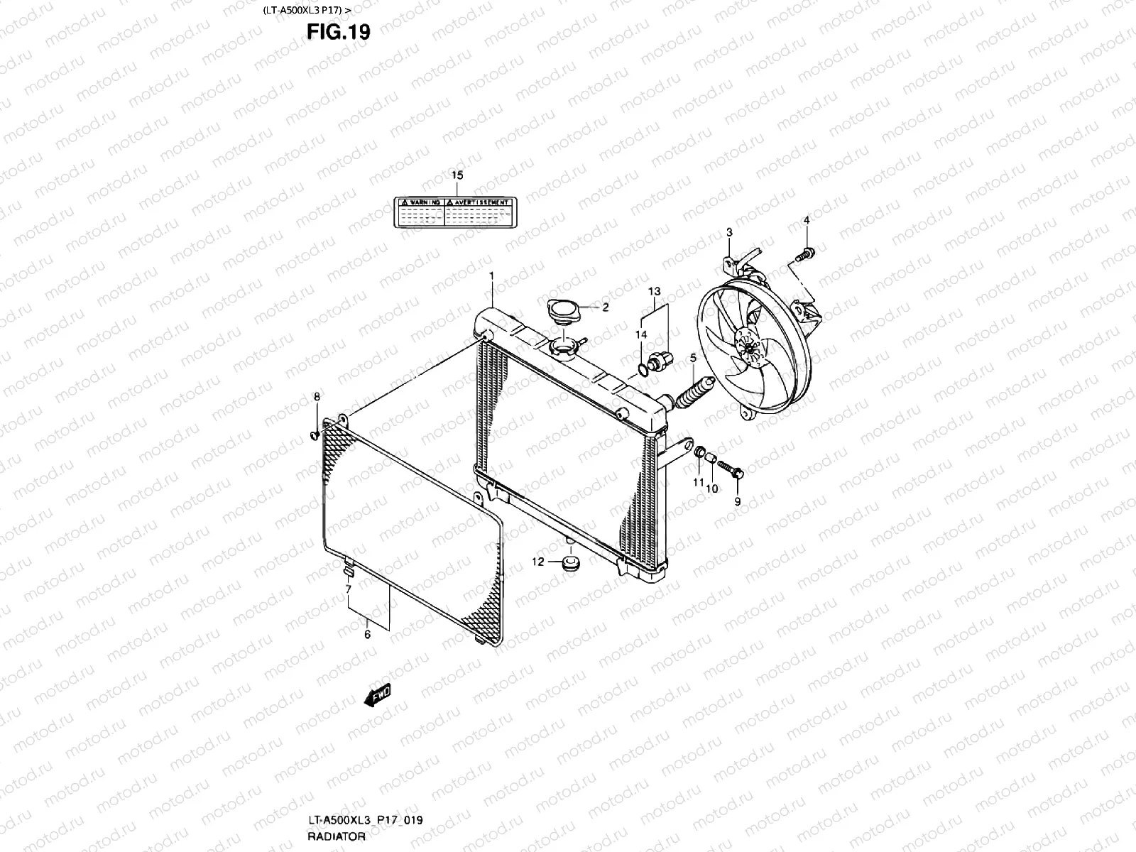 RADIATOR (LT-A500XL3 P17)