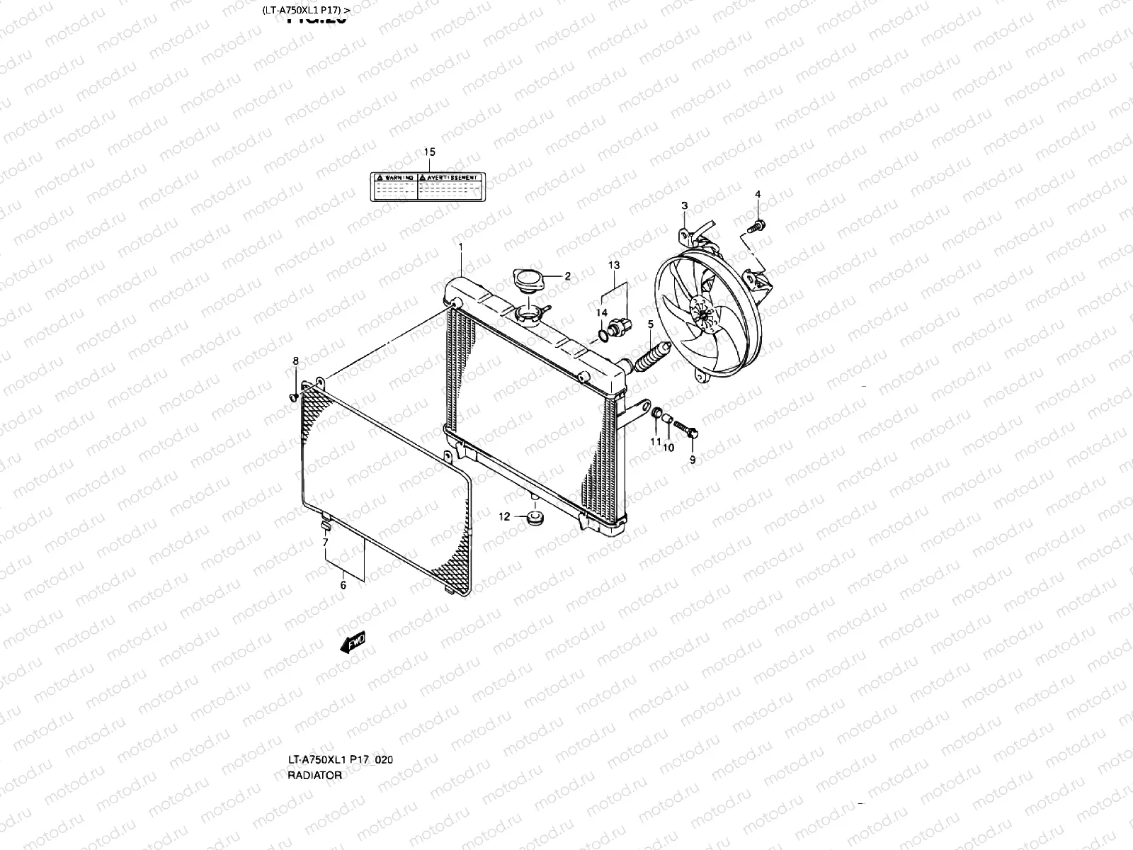 RADIATOR (LT-A750XL1 P17)