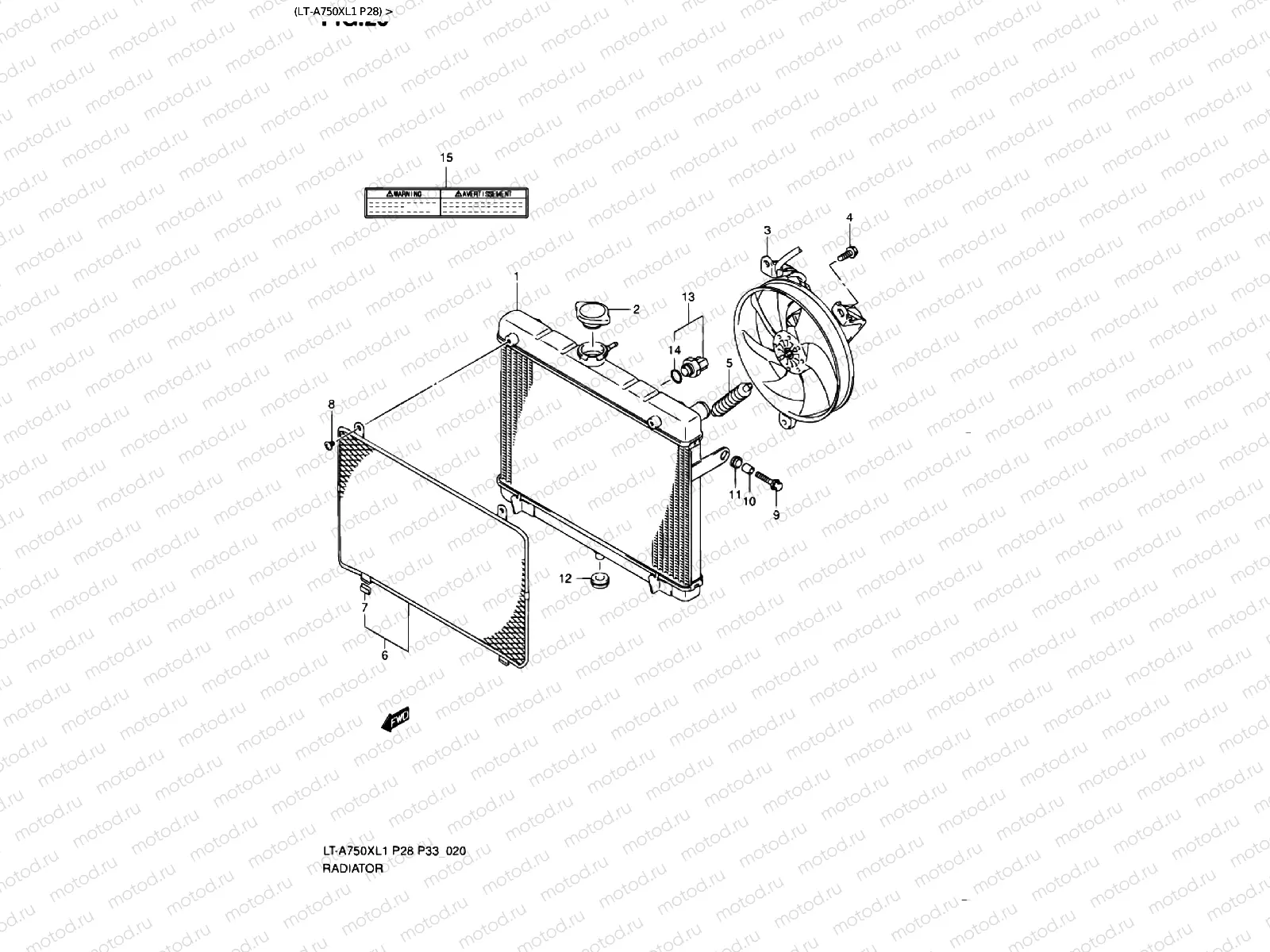 RADIATOR (LT-A750XL1 P28)