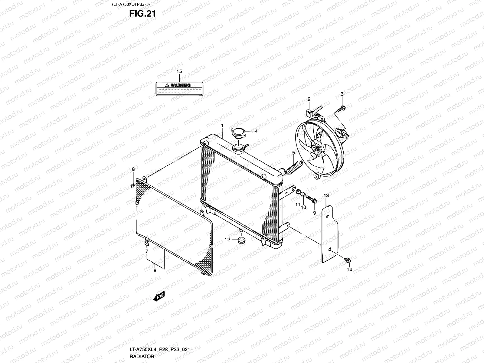 RADIATOR (LT-A750XL4 P33)