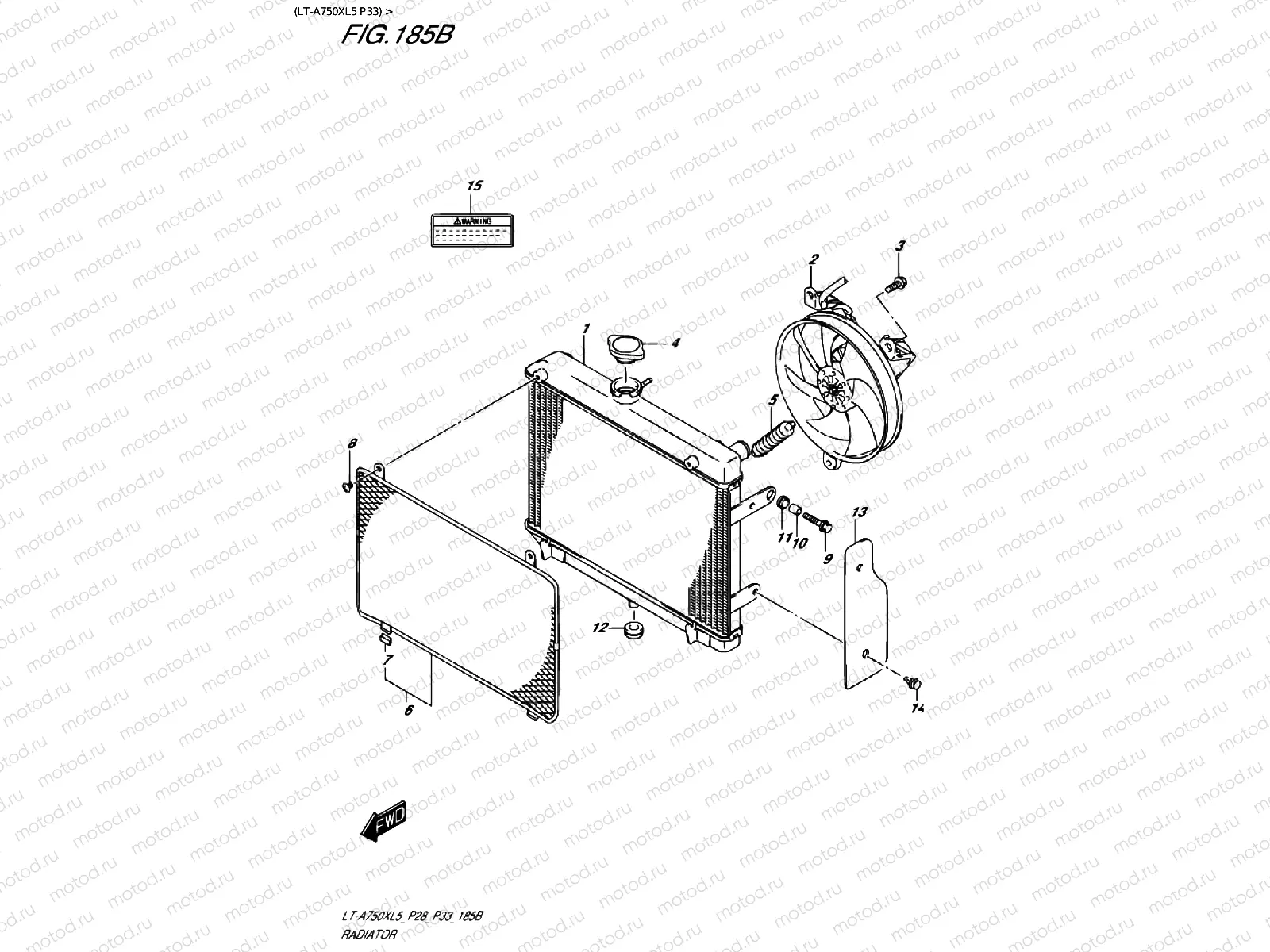 RADIATOR (LT-A750XL5 P33)