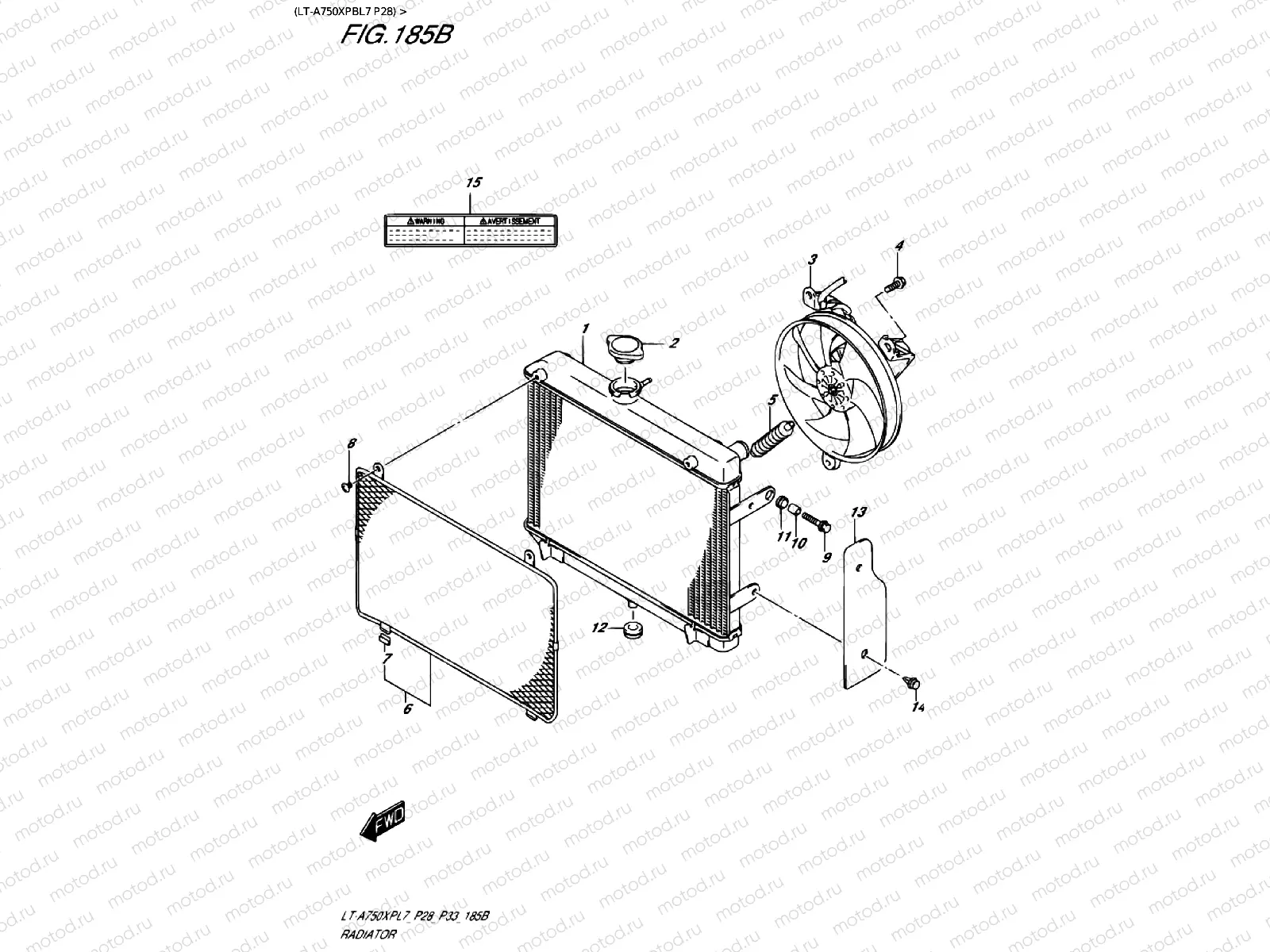 RADIATOR (LT-A750XPBL7 P28)