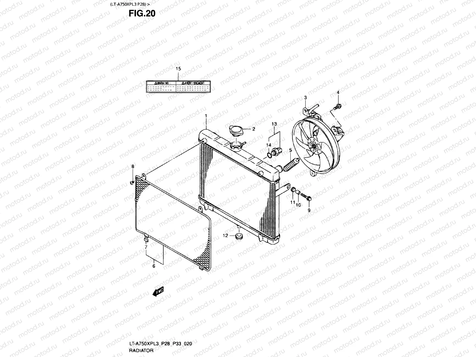 RADIATOR (LT-A750XPL3 P28)