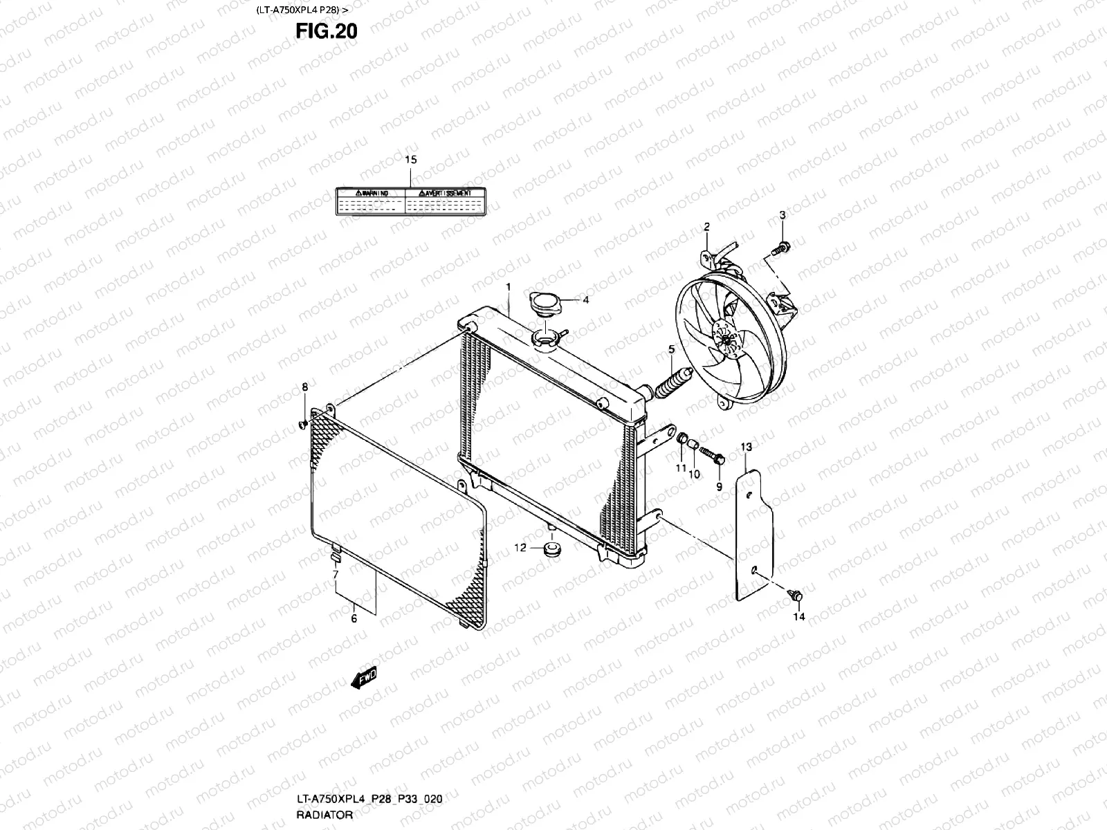 RADIATOR (LT-A750XPL4 P28)