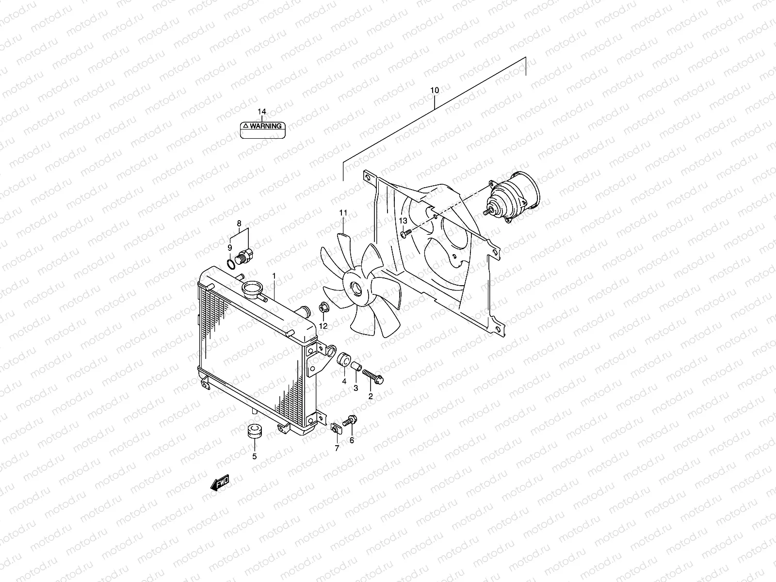 RADIATOR (MODEL K1/K2)