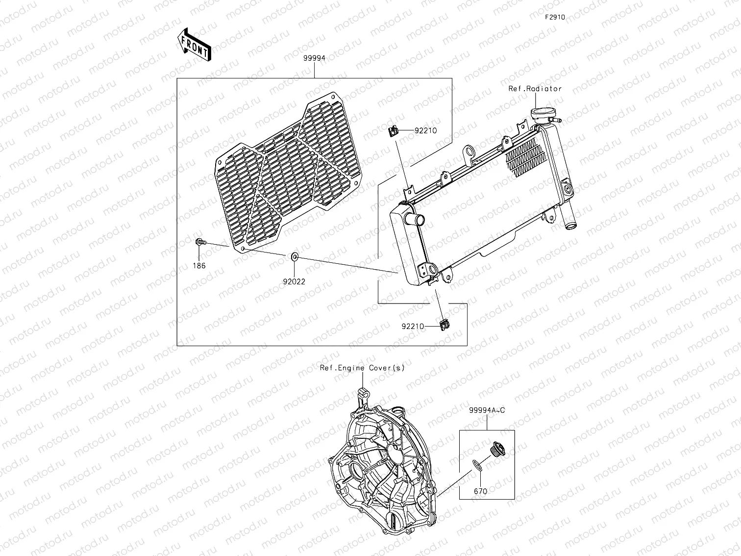 Radiator Screen and Cap