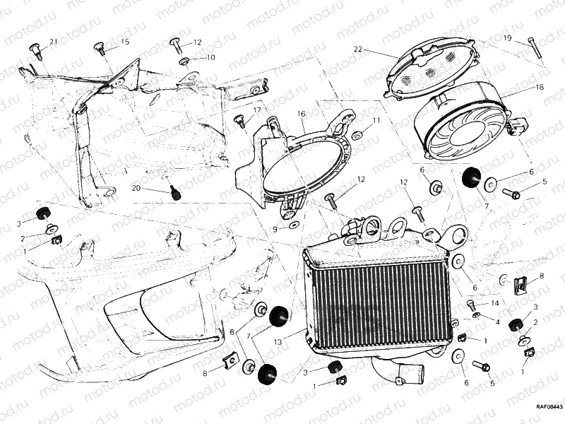 RADIATOR, WATER, LH » COOLING SYSTEM