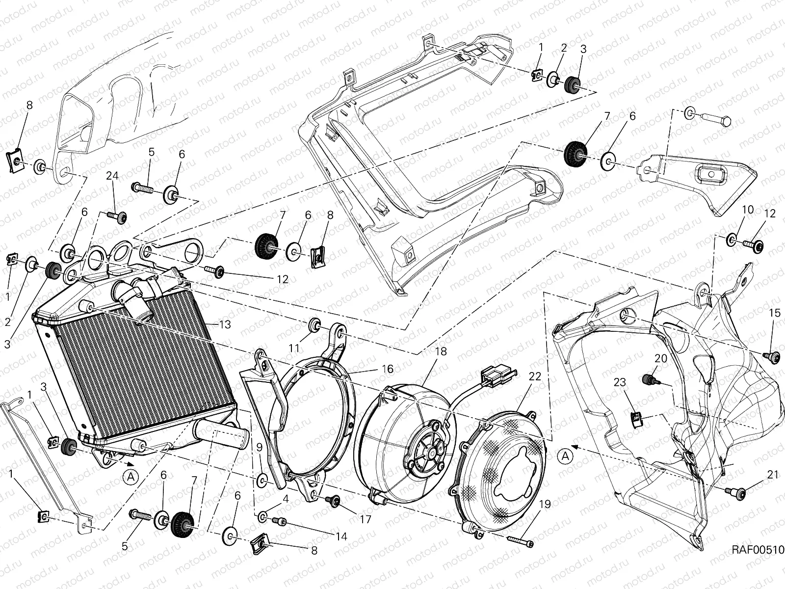 RADIATOR, WATER,RH [MOD:DVLC]