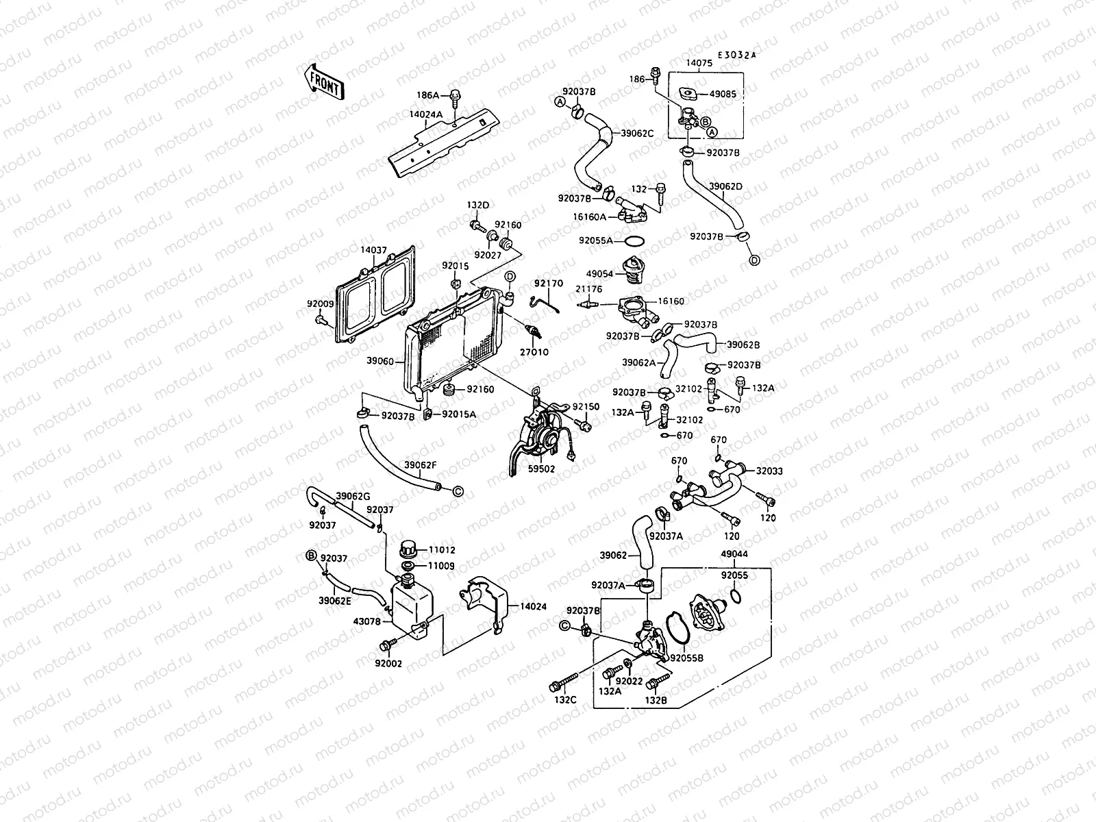 Radiator(ZX500B-000651-)