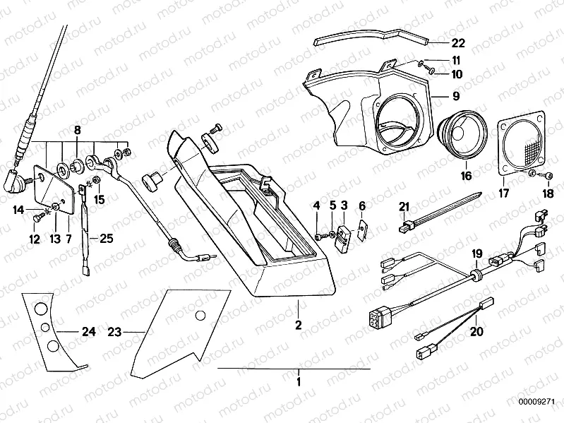 Radio installing kit