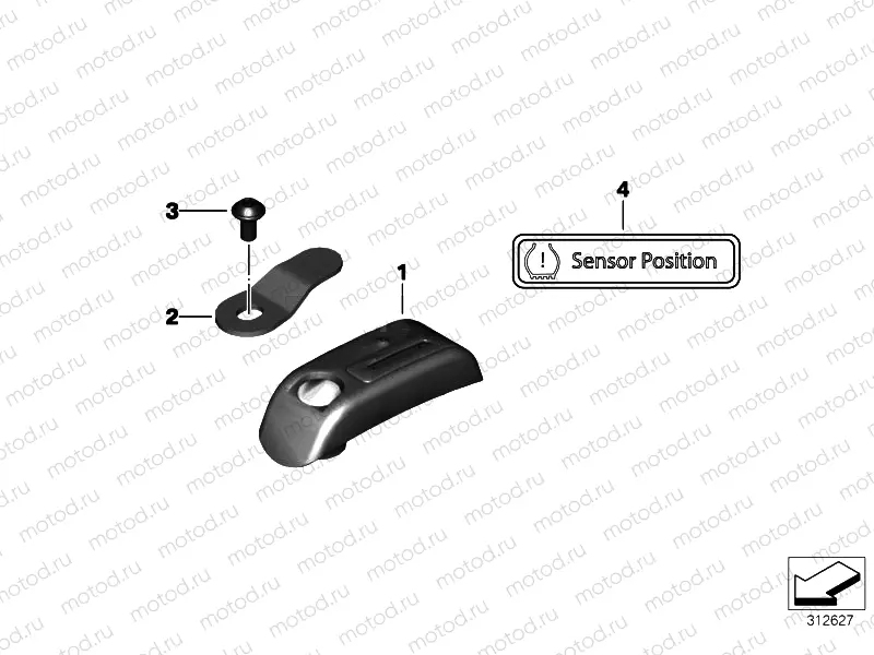 RDC sensor for front wheel