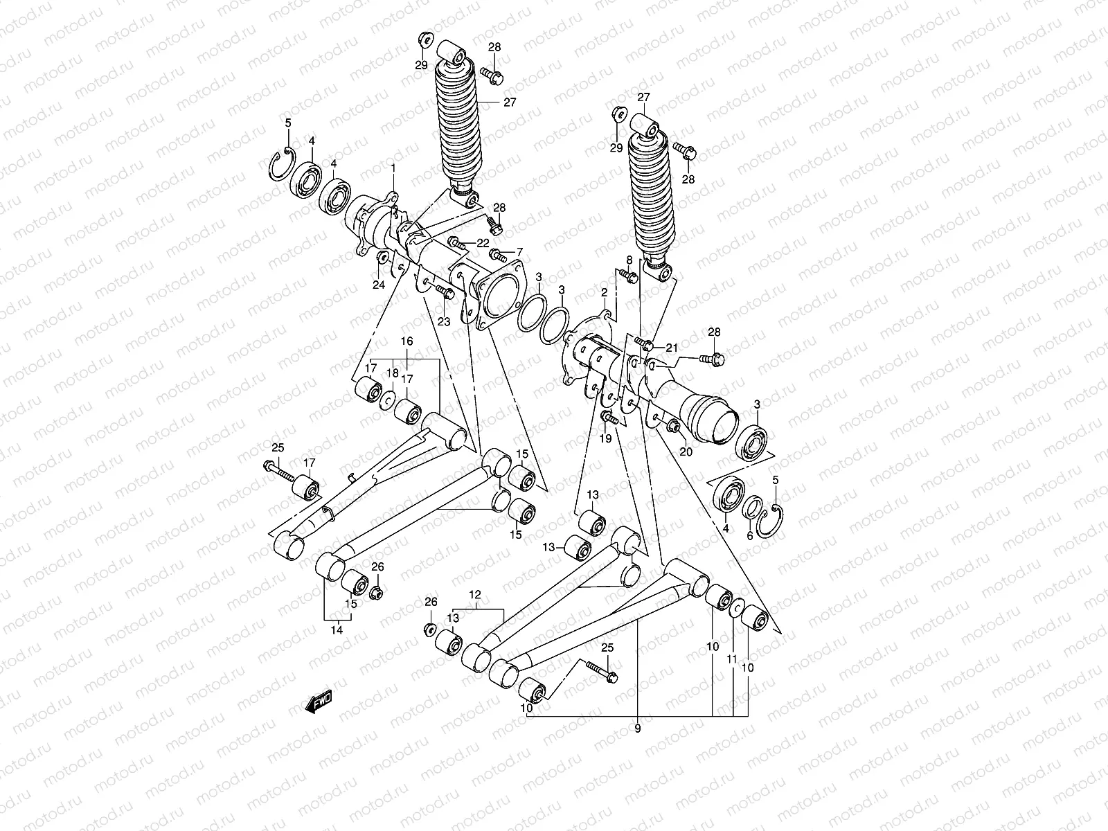 REAR AXLE HOUSING (MODEL K1)