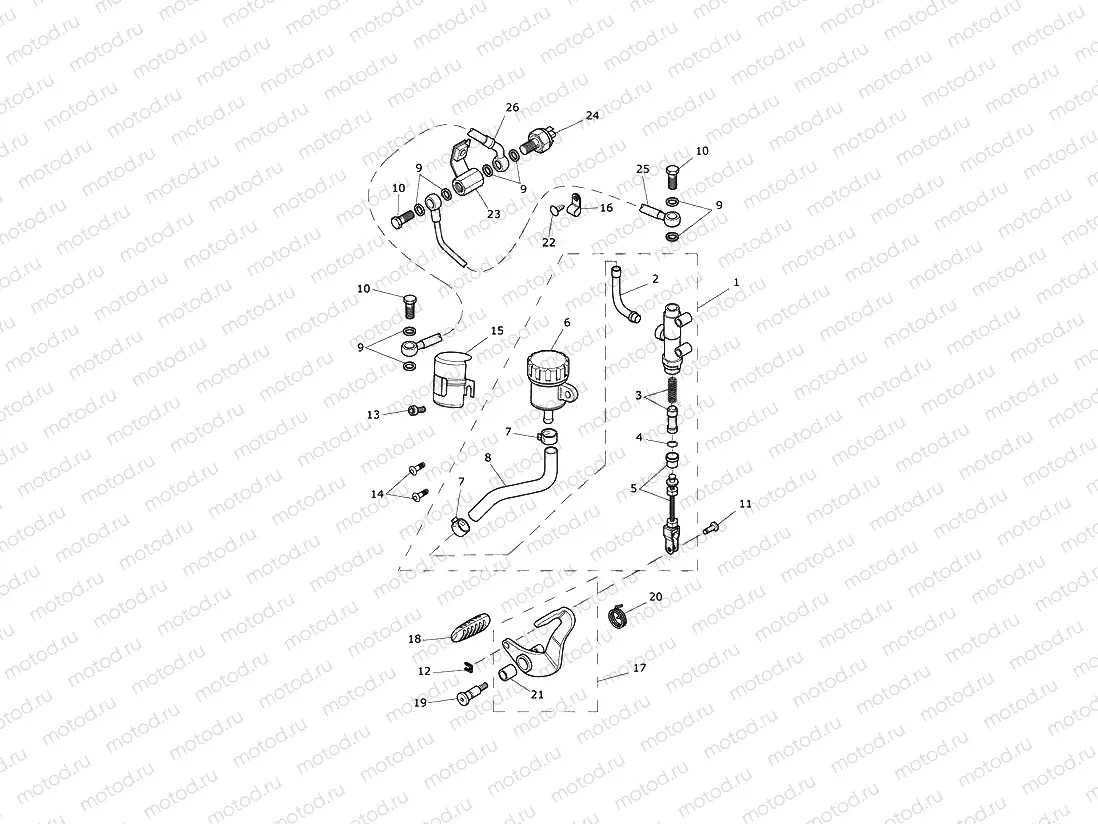 Rear B. Master Cylinder 532900