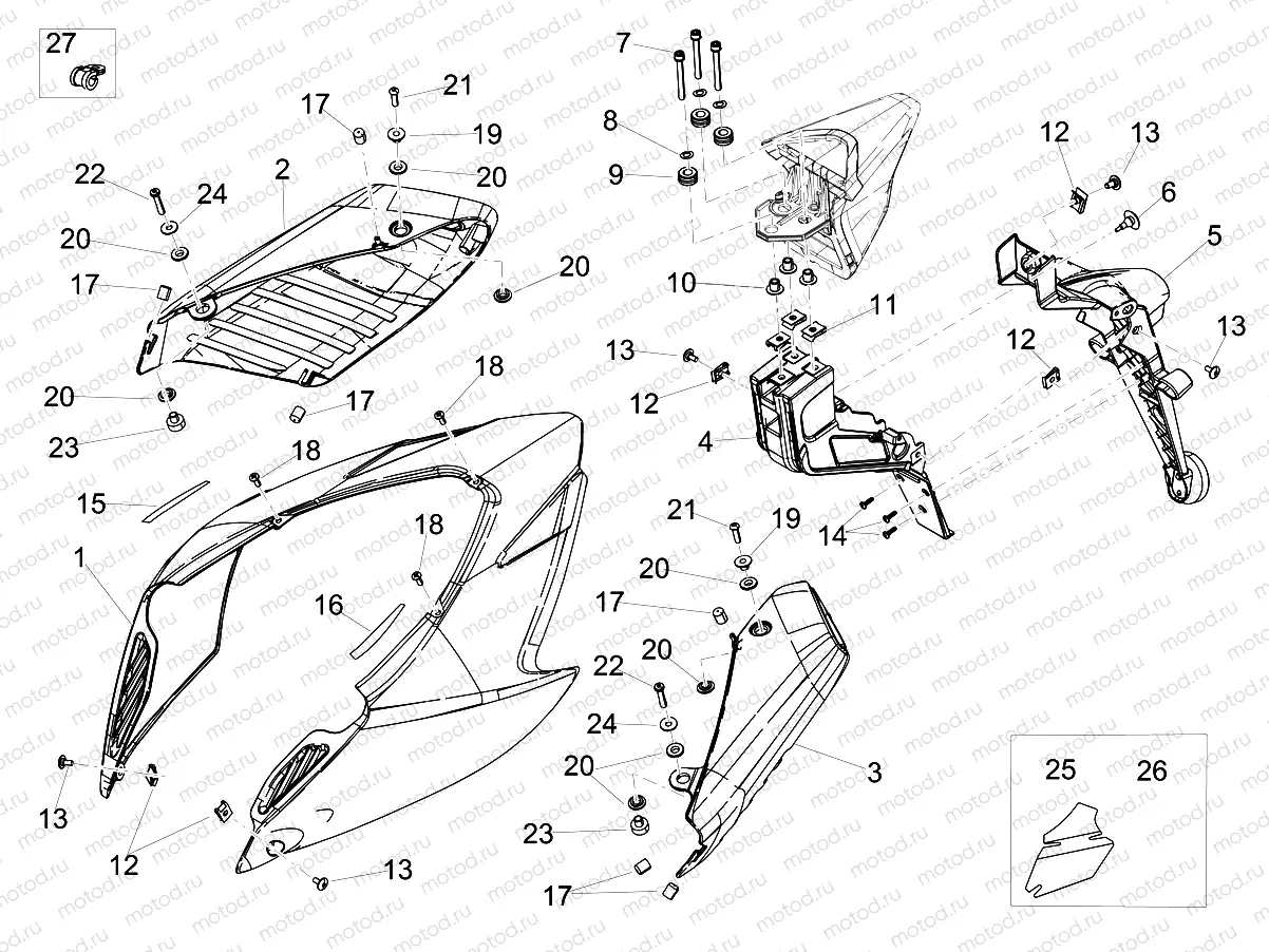 Rear body