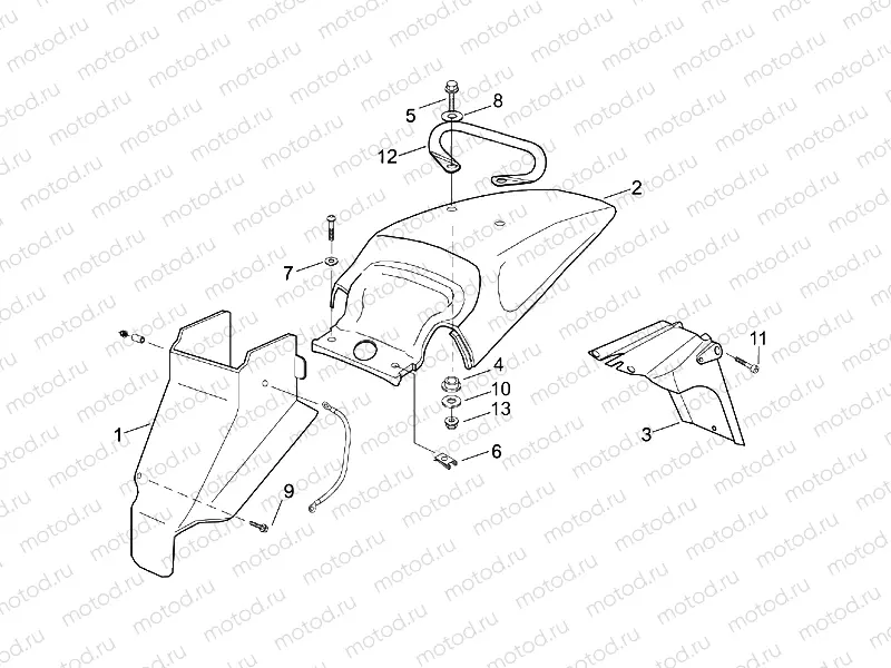 Rear body