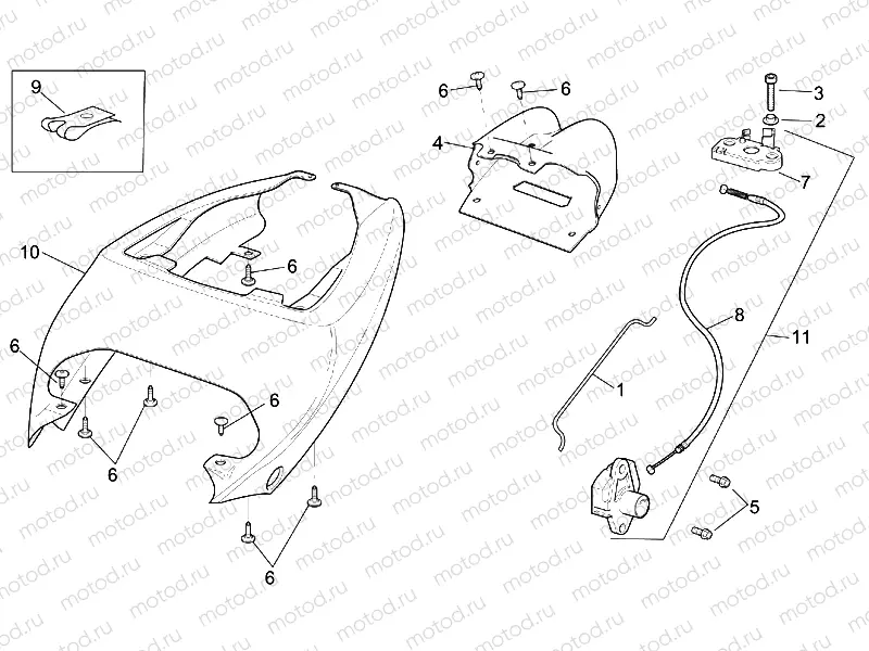 Rear body - Rear fairing