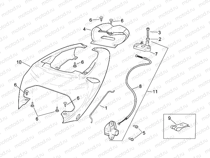 Rear body - Rear fairing
