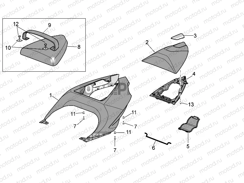 Rear body - Rear fairing I