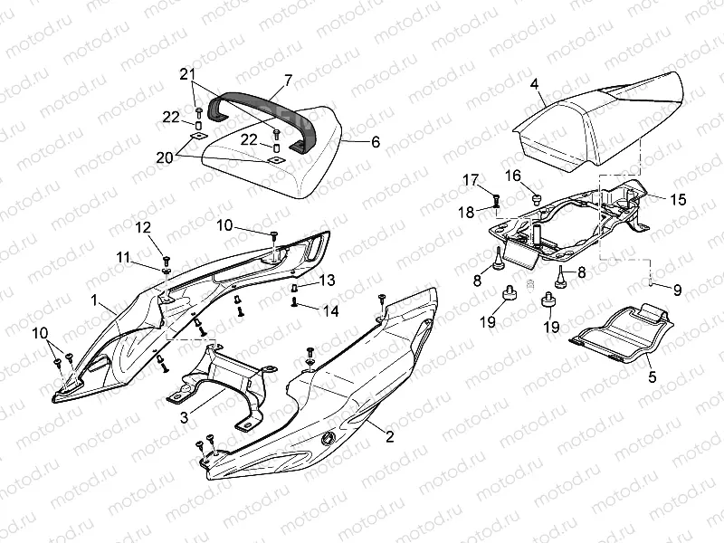 Rear body - Rear fairing II