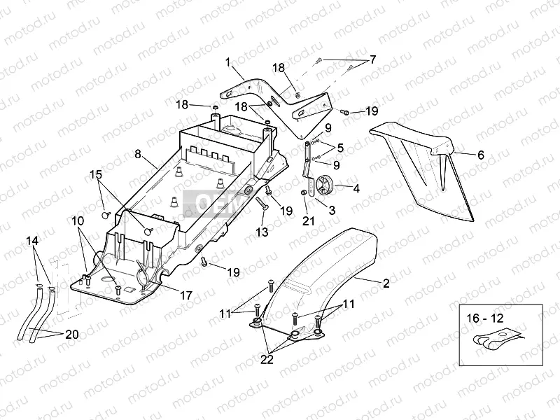 Rear body  - Undersaddle