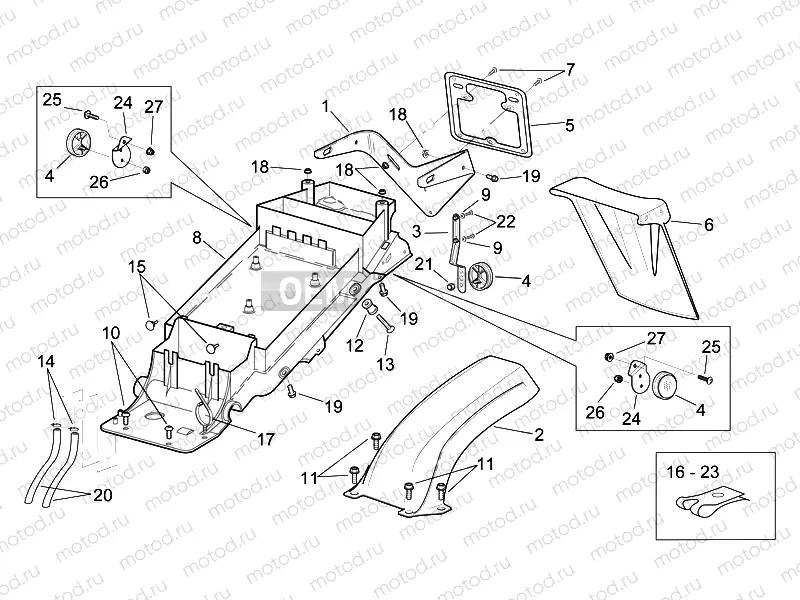 Rear body  - Undersaddle