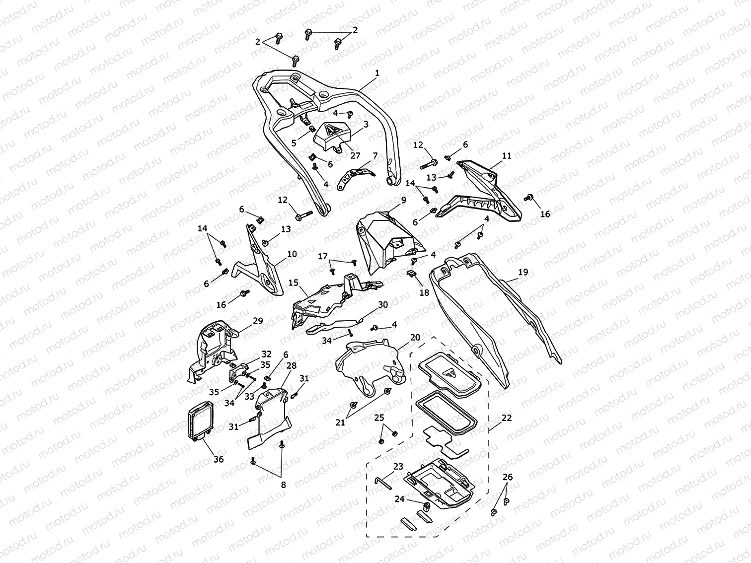 Rear bodywork