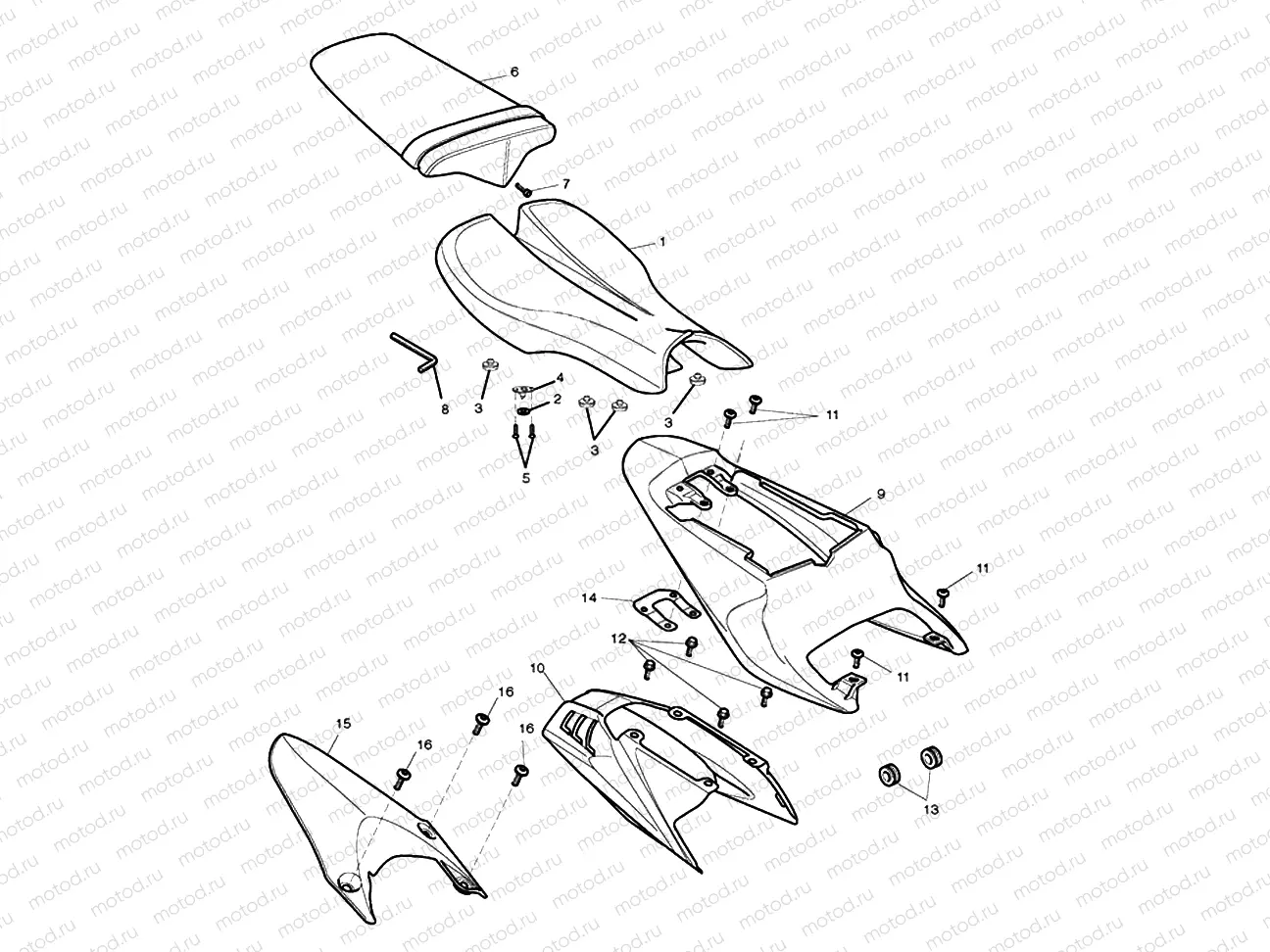 Rear Bodywork & Seat