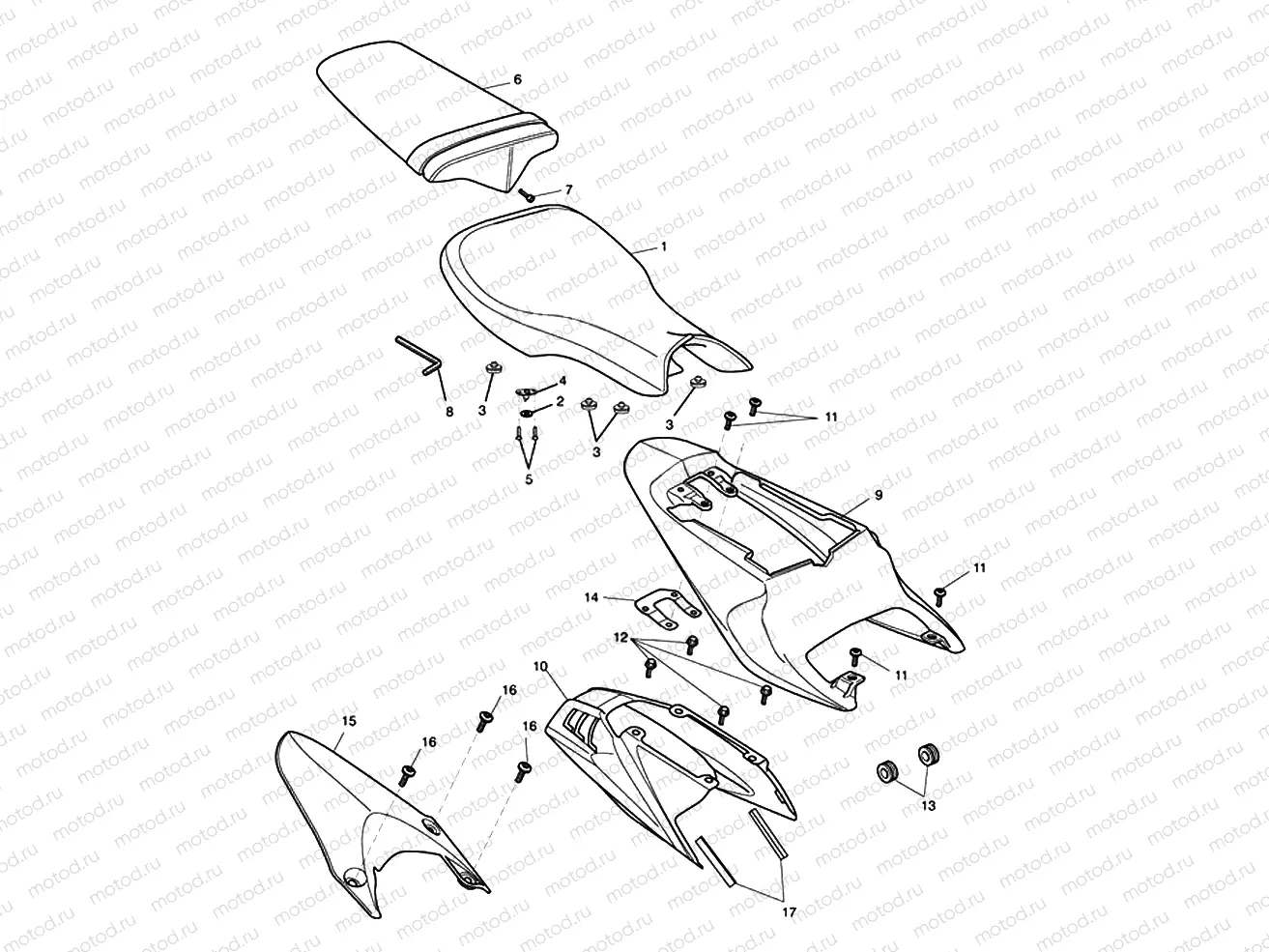 Rear Bodywork & Seat