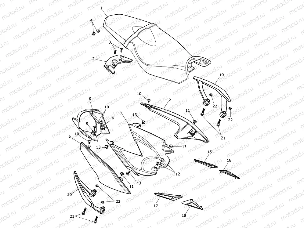 Rear Bodywork & Seat