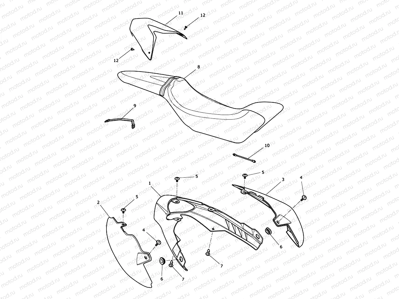 Rear Bodywork & Seat