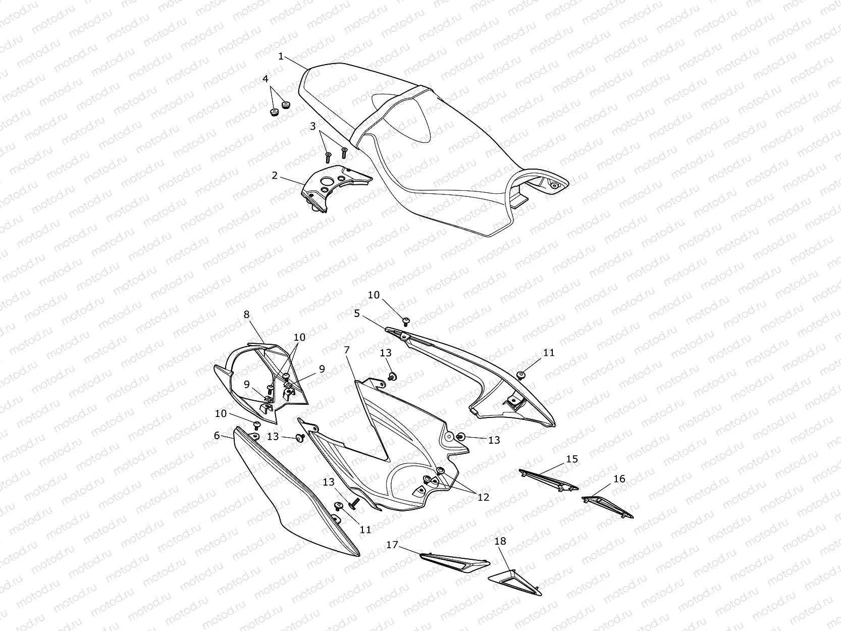 Rear Bodywork & Seat