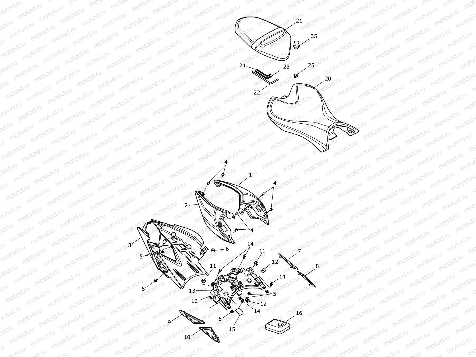 Rear Bodywork & Seat