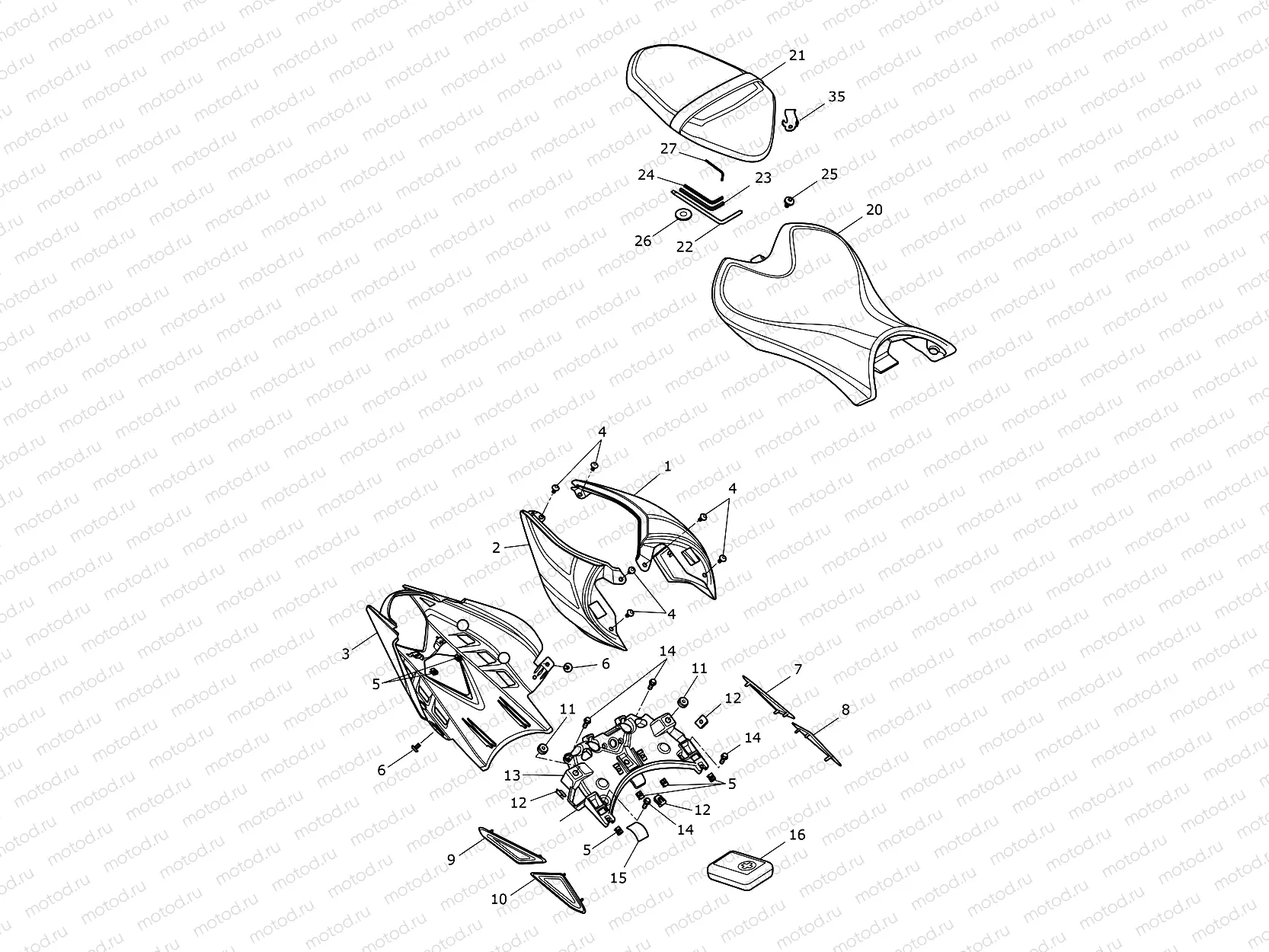 Rear Bodywork & Seat