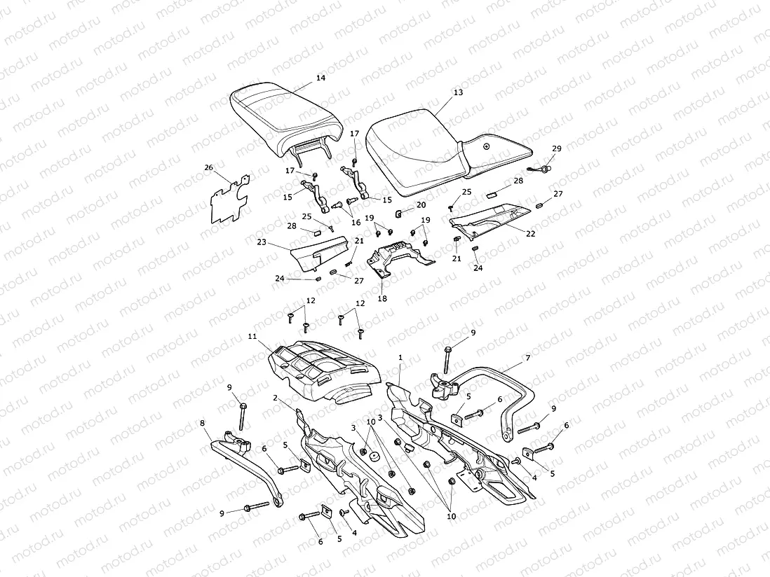 Rear Bodywork & Seat