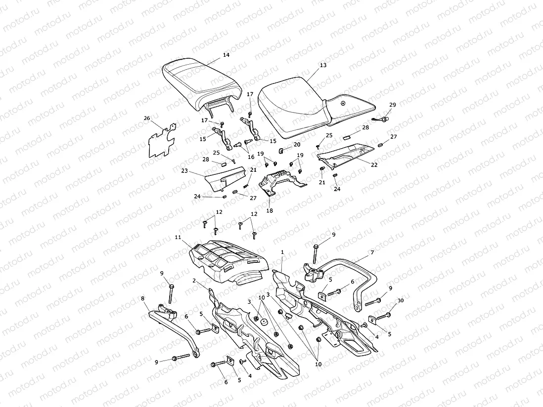 Rear Bodywork & Seat