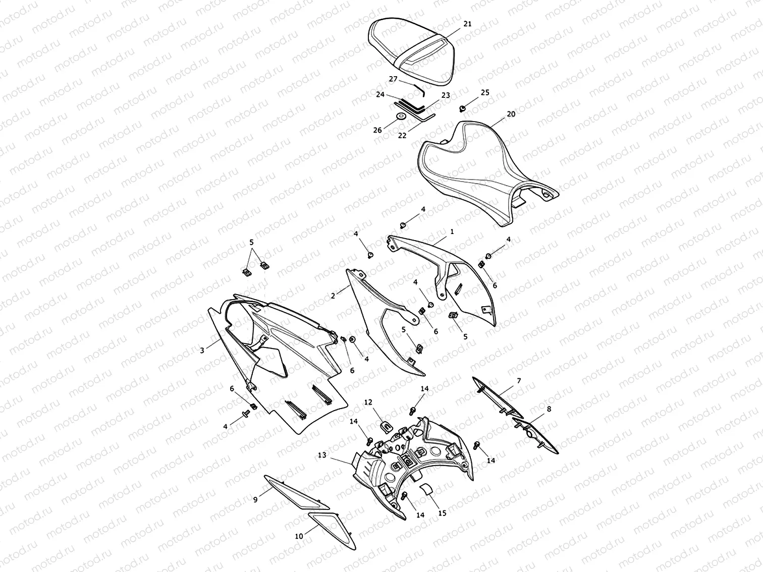 Rear Bodywork & Seat