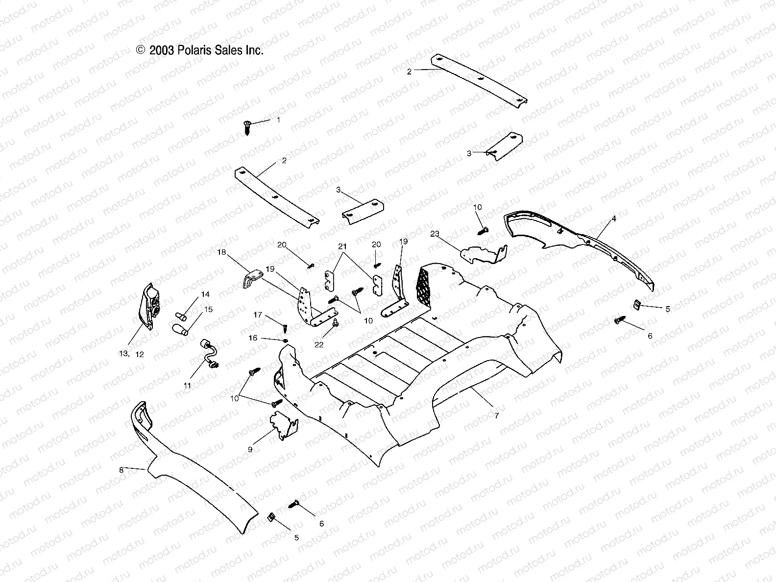 REAR BOX - A04JD50AA/AB/CA (4985938593A05) | REAR BOX - A04JD50AA/AB/CA (4985938593A05)