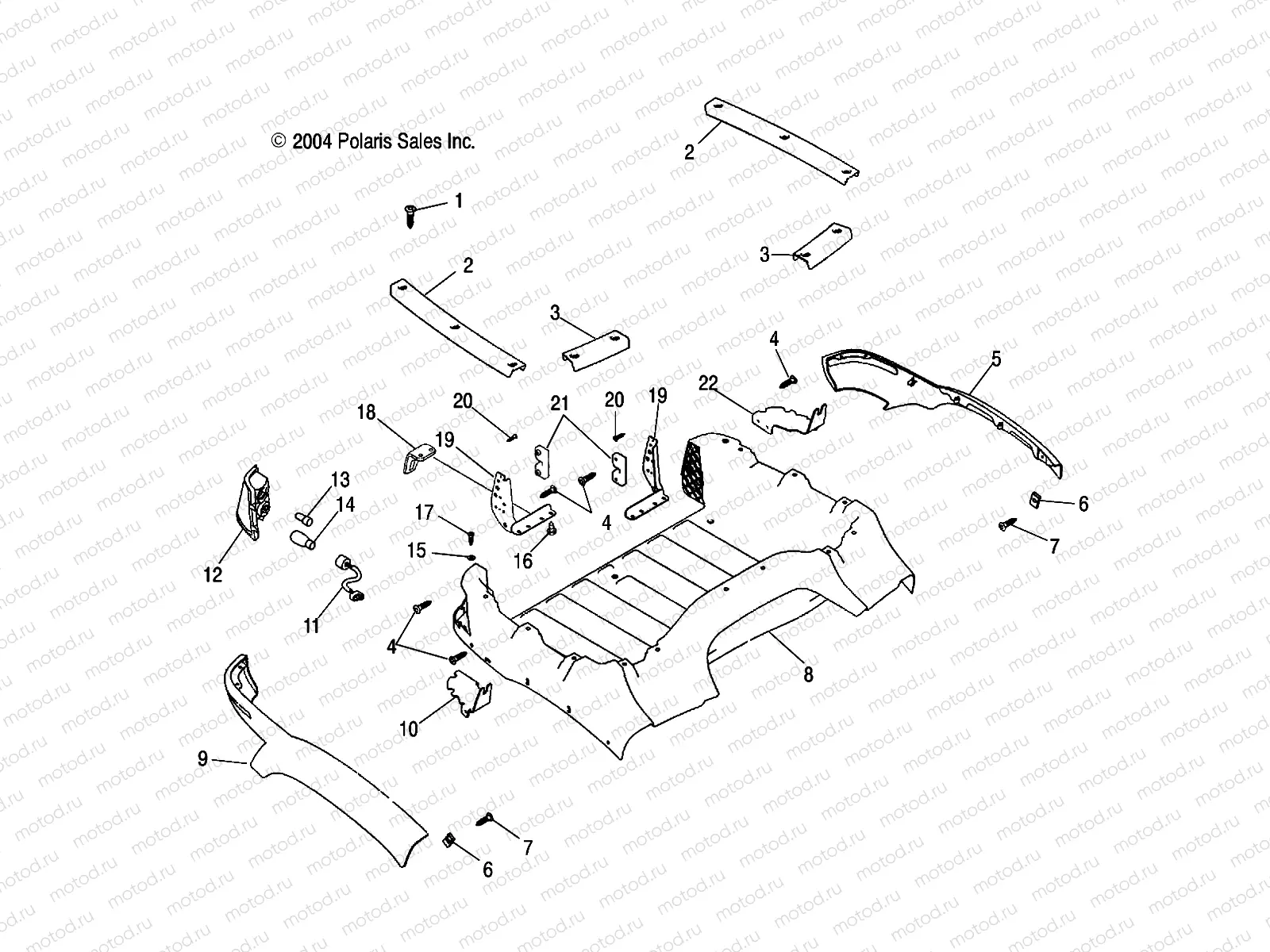 REAR BOX - A05JD50AA/AB/AC (4995189518A05) | REAR BOX - A05JD50AA/AB/AC (4995189518A05)