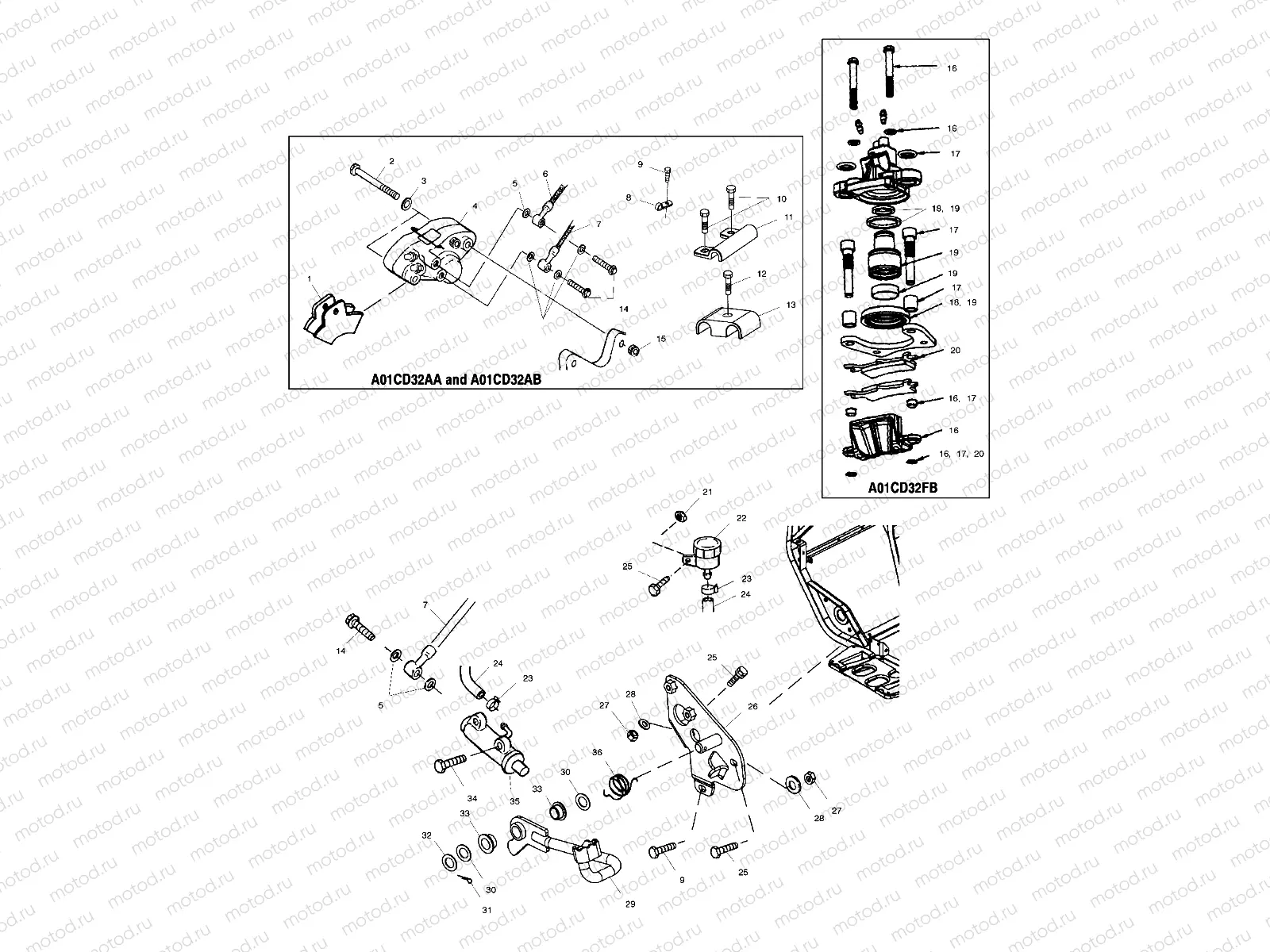 REAR BRAKE - A01CD32AA (4964026402C009) | REAR BRAKE - A01CD32AA (4964026402C009)