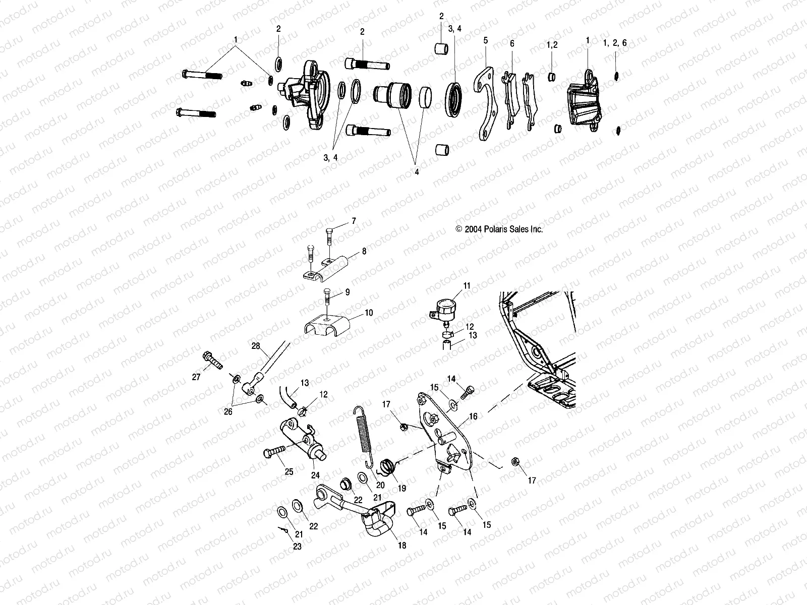 REAR BRAKE - A05CB32AA (4994889488B01) | REAR BRAKE - A05CB32AA (4994889488B01)