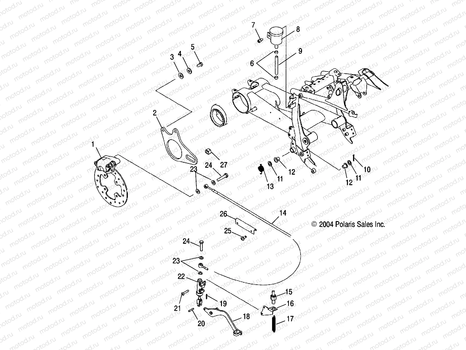 REAR BRAKE - A05GJ50AA/AB/AC (4995119511B09) | REAR BRAKE - A05GJ50AA/AB/AC (4995119511B09)