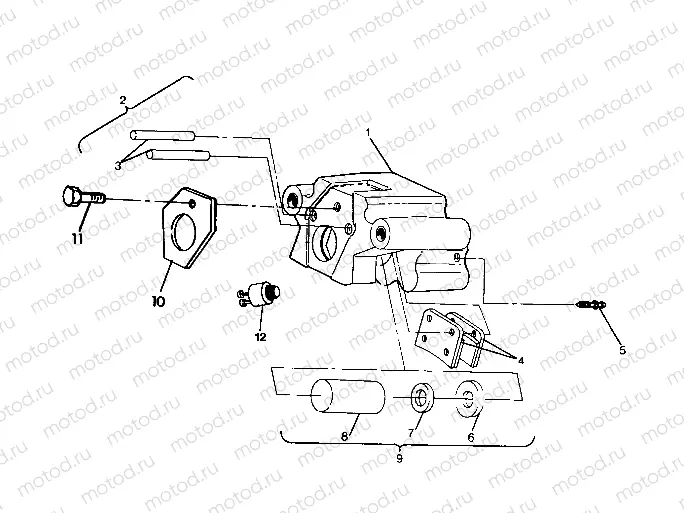 REAR BRAKE ASSEMBLY 250 4x6 / W928627 (4922902290015A) | REAR BRAKE ASSEMBLY 250 4x6 / W928627 (4922902290015A)