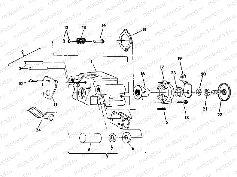 REAR BRAKE ASSEMBLY  350 4X4 - Update (4919831983033A) | REAR BRAKE ASSEMBLY  350 4X4 - Update (4919831983033A)