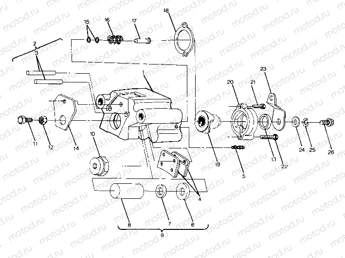 Rear Brake Assembly (4916331633030A) | Rear Brake Assembly (4916331633030A)
