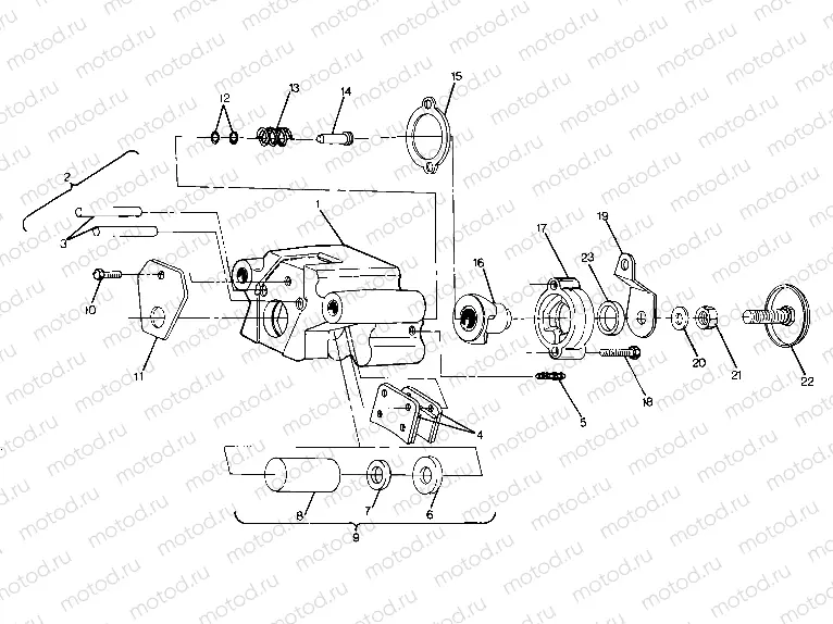 Rear Brake Assembly (4917711771030A) | Rear Brake Assembly (4917711771030A)