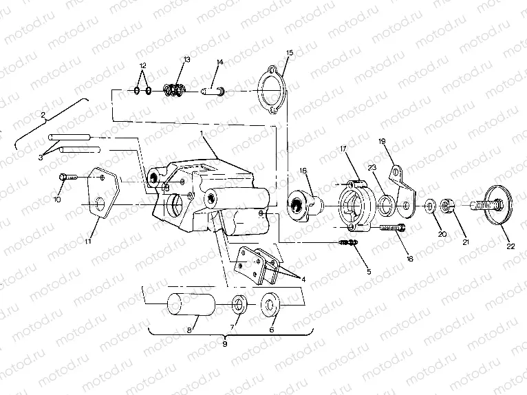Rear Brake Assembly (4917721772030A) | Rear Brake Assembly (4917721772030A)