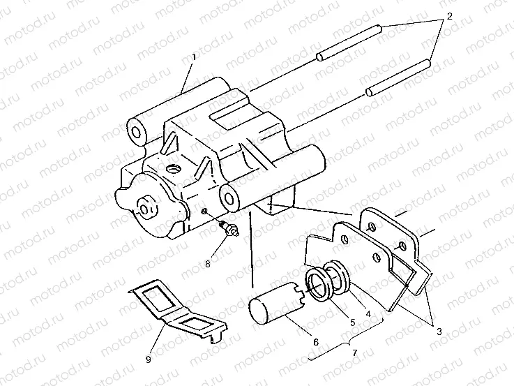 REAR BRAKE ASSEMBLY 6x6 400L | REAR BRAKE ASSEMBLY 6x6 400L, SWEDISH S948740 and  NORWEGIAN N948740 (4926812681034A)