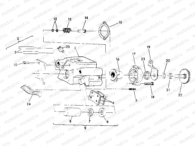REAR BRAKE ASSEMBLY Norwegian 6X6 (4923742374040A) | REAR BRAKE ASSEMBLY Norwegian 6X6 (4923742374040A)